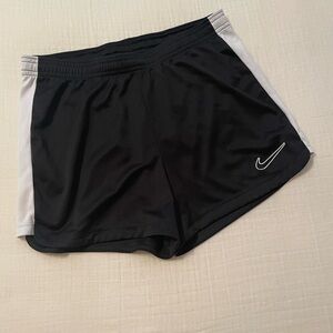Nike Women's Dry Fit Soccer Shorts in Black and White